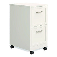 Alera Two-Drawer Mobile Vertical File, 2 Letter-Size File Drawers, 14.25 x 18 x 26.7, Pearl White (HSVF1824WH)