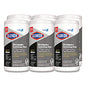 CloroxPro ScreenPlus Screen Sanitizing Wipes, 6 x 8, Citrus Blend, White, 75/Canister, 6 Canisters/Carton (60724CT)