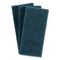 Boardwalk Medium-Duty Scrub Pad, 4.62 x 10, Blue, 10/Carton (402B)