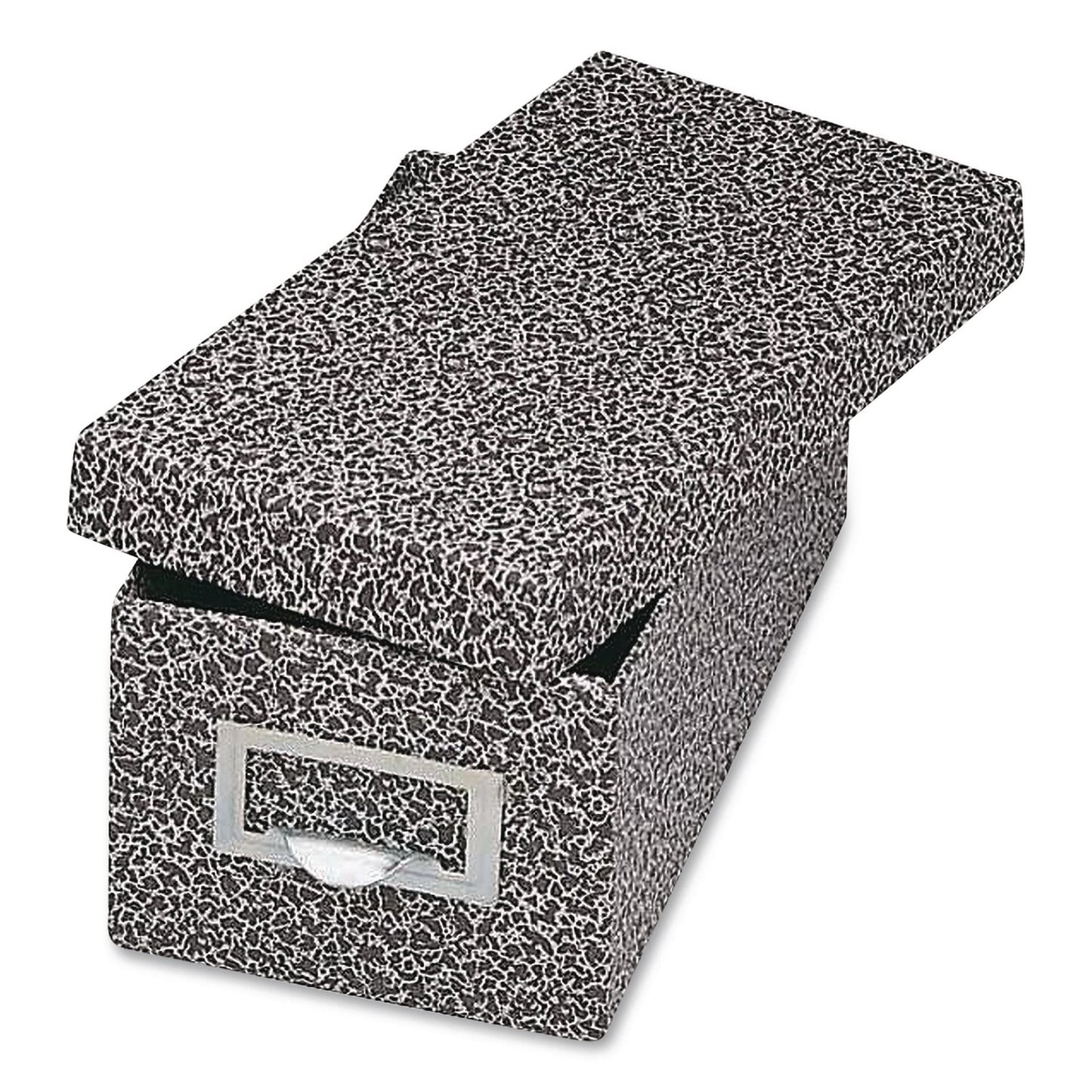 Globe-Weis Index Card File Box with Lift-Off Lid, Holds 1,000 3 x 5 Cards, 5.63 x 11.63 x 4, Black Agate (93BLA)