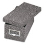 Globe-Weis Index Card File Box with Lift-Off Lid, Holds 1,000 3 x 5 Cards, 5.63 x 11.63 x 4, Black Agate (93BLA)