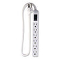 GoGreen Power 6 Outlet Mini Surge Protector, 2 ft Cord, 160 J, White (GG16103MIN)