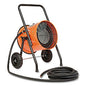Global Industrial Portable Salamander Heater with Adjustable Thermostat, 15,000 W, 240 V, 21.59 x 28 x 38.5, Orange (653671)