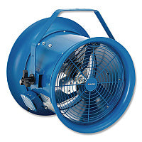 Global Industrial High Velocity Drum Fan with Yoke Mount, 14", Blue (293092)