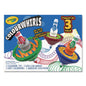 Crayola Colourwhirls Toy with (3) Rip-Cord Spinners and (3) Ultra-Clean Washable Markers, Ages 6 and Up, 12 Pieces (747647)