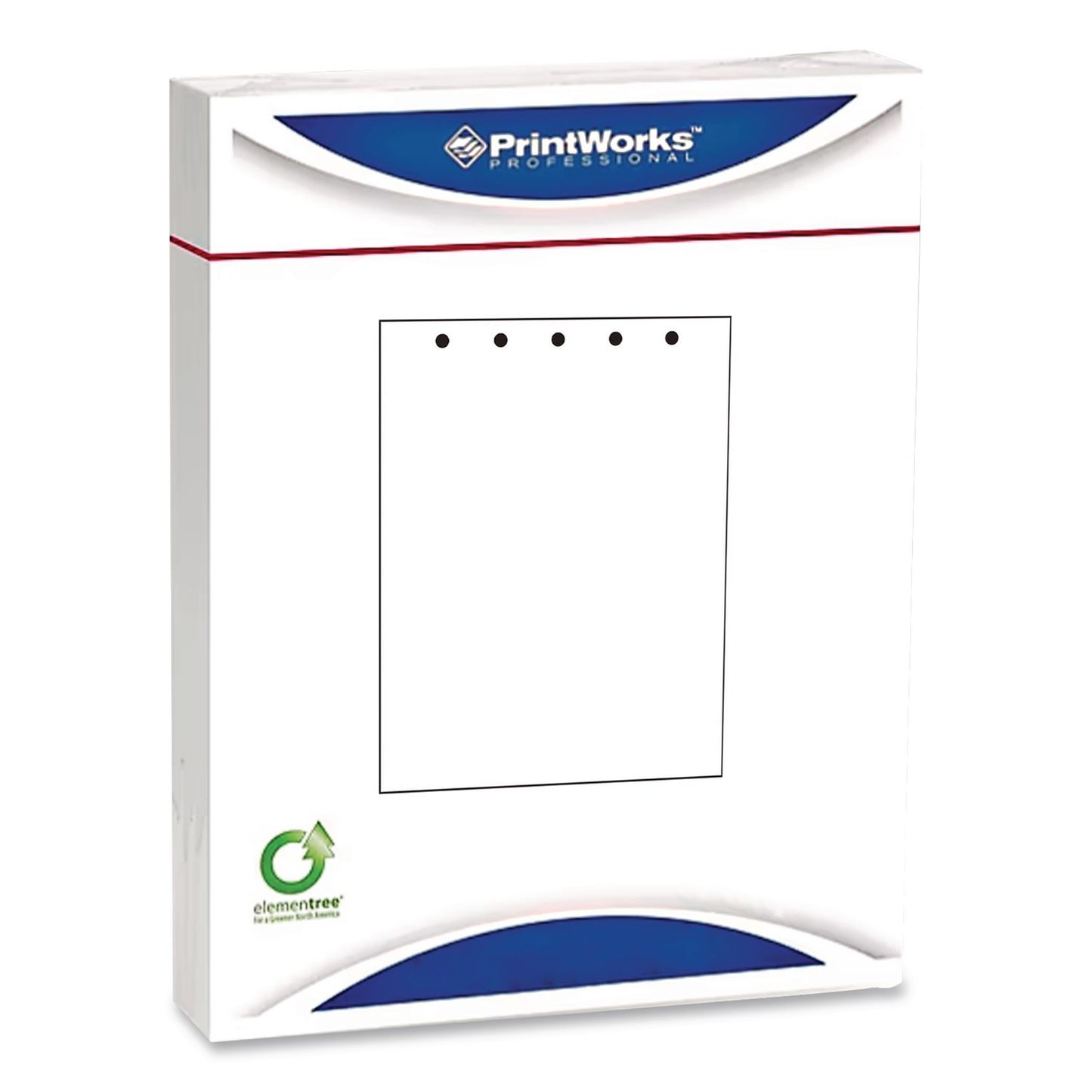 Printworks Professional Punched Paper, 92 Bright, Top: 5-Hole, 20 lb Bond Weight, 8.5 x 11, White, 500/Ream (04108)