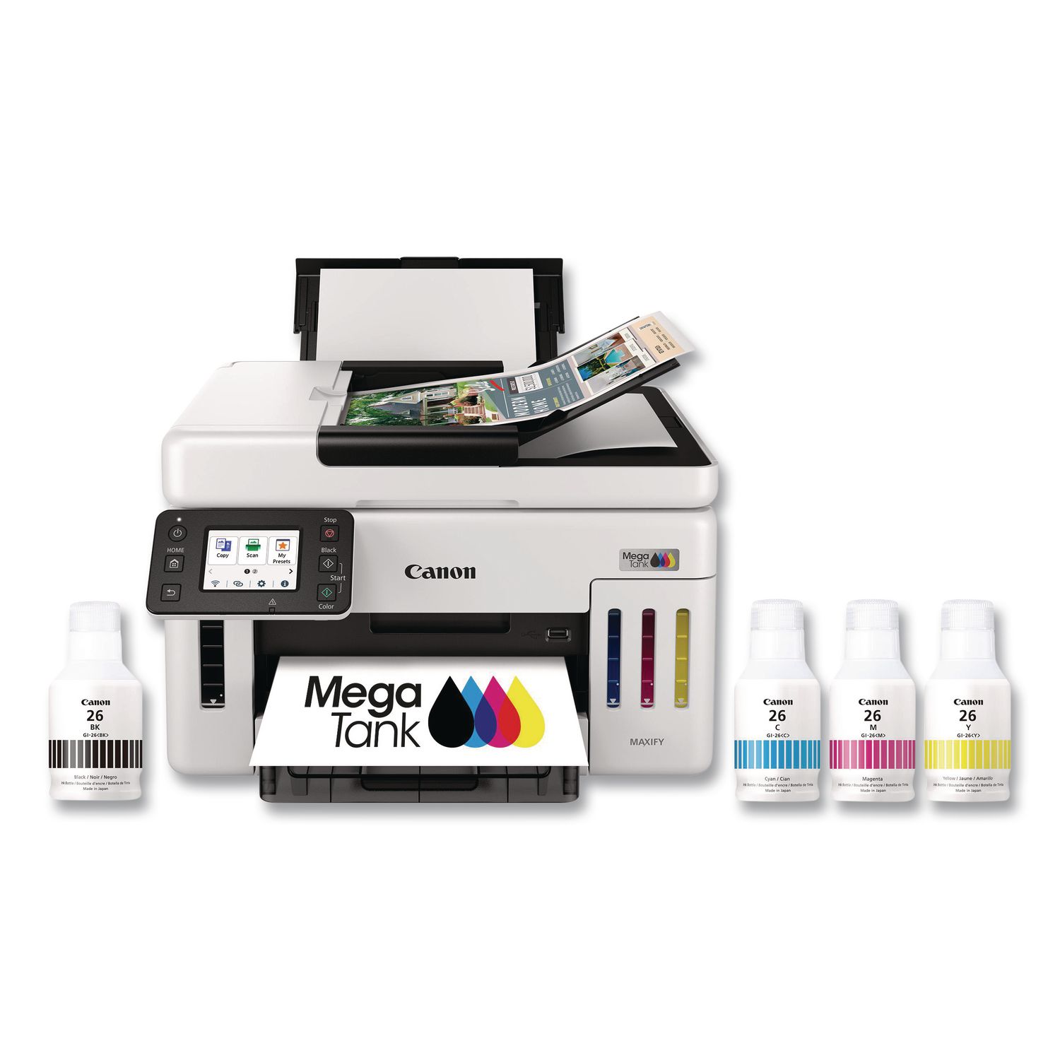 Canon MegaTank GX6120 All-in-One Printer, Copy/Print/Scan (6882C002)