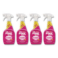 The Pink Stuff Miracle Multi-Purpose Cleaner, Floral Scent, 25.4 oz Spray Bottle, 4/Carton (823788CT)