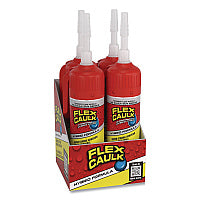 Flex Seal Flex Caulk Hi-Performance Hybrid Caulk, 3 oz Aerosol Can, Dries Clear, 4/Carton (CFSCLRR100)