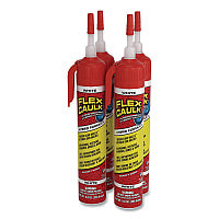 Flex Seal Flex Caulk Hi-Performance Hybrid Caulk, 9 oz Aerosol Can, Dries White, 4/Carton (CFSWHTR675)