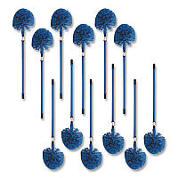 Carlisle Metal Telescopic Handle, 1" x 34", Blue, 12/Carton (36545000CT)