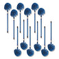 Carlisle Metal Telescopic Handle, 1" x 34", Blue, 12/Carton (36545000CT)