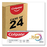 Colgate Total Toothpaste, Coolmint, 0.88 oz, 24/Carton (61044324)