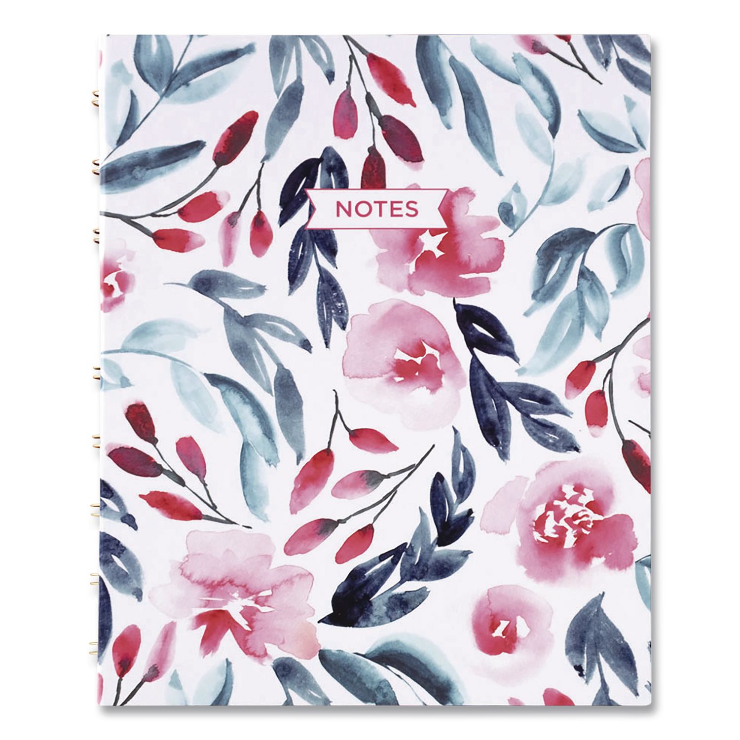 Blueline NotePro Fashion Hard Cover Notebook, 1-Subject, Medium/College Rule, Tranquil Blooms Cover, (96) 9.25 x 7.25 Sheets (A9C01)