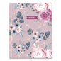 Blueline Fashion Hard Cover Notebook, 1-Subject, Medium/College Rule, Lavender Floral Cover, (96) 9.25 x 7.25 Sheets (A902)