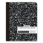 BAZIC Composition Books, 1 Subject, Wide/Legal Rule, Black Marble Cover, (100) 9.75 x 7.5 Sheets (508)