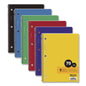 BAZIC Spiral Notebooks, 1-Subject, Wide Rule, Assorted Color Covers, (70) 10.5 x 8 Sheets, 24/Carton (559)