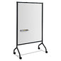 Safco Impromptu Magnetic Whiteboard Collaboration Screen, 42w x 21.5d x 72h, Black/White (8511BL)