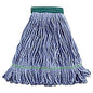 Boardwalk(R) Super Loop Wet Mop Head, Cotton/Synthetic, Medium, Blue (BWK502BLEA)