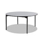 Iceberg Maxx Legroom Wood Folding Table, Round, 60" x 29.5", Gray/Charcoal (65867)