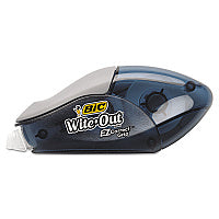 BIC Wite-Out EZ Correct Grip Correction Tape, NonRefill, Smoke Applicator, 0.17" x 402", 2/Pack (WOECGP21)