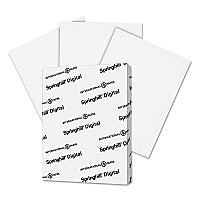 Springhill Digital Index White Card Stock, 92 Bright, 90 lb Index Weight, 8.5 x 11, White, 250/Pack (015101)