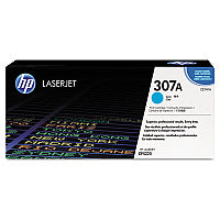 HP 307A, (CE741A) Cyan Original LaserJet Toner Cartridge