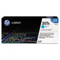HP 307A, (CE741A) Cyan Original LaserJet Toner Cartridge