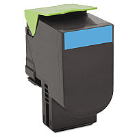 Lexmark 80C1XC0 Return Program Toner, 4,000 Page-Yield, Cyan