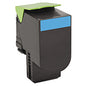 Lexmark 80C1XC0 Return Program Toner, 4,000 Page-Yield, Cyan