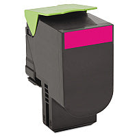 Lexmark 80C10M0 Return Program Toner, 1,000 Page-Yield, Magenta