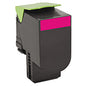 Lexmark 80C10M0 Return Program Toner, 1,000 Page-Yield, Magenta