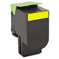 Lexmark 80C1XY0 Return Program Toner, 4,000 Page-Yield, Yellow