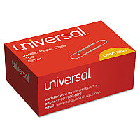 Universal Paper Clips, Jumbo, Smooth, Silver, 100/Box (UNV72220BX)