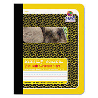 Pacon Primary Journal, D'Nealian 1-3, Zaner-Bloser 2-3, Manuscript Format, Yellow Cover, (100) 9.75 x 7.5 Sheets (2426)