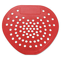 HOSPECO Health Gards Vinyl Urinal Screen, Cherry Scent, 7.75 x 6.88, Red, Dozen (03901)