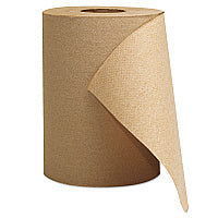 GEN(R) Hardwound Paper Towels, Brown, 8" x 300-ft. Rolls, 12 Rolls (GEN1804)