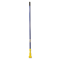 Rubbermaid Commercial Gripper Fiberglass Mop Handle, 1" dia x 60", Blue/Yellow (H246BLU)