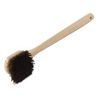 Boardwalk(R) Palmyra Bristle Utility Brush, Plastic, 20", Tan Handle (BWK4120)