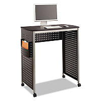 Safco Scoot Stand-Up Desk, 39.5" x 23.25" x 41.75" to 42", Black (1908BL)