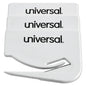 Universal Letter Slitter Hand Letter Opener with Concealed Blade, 2.5", White, 3/Pack (UNV31803)