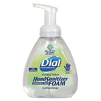Dial Antibacterial Foam Hand Sanitizer, 15.2 oz Pump Bottle, Fragrance-Free (06040EA)