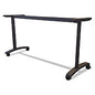 Alera Valencia Series Training Table T-Leg Base, 54w x 19.75d x 28.5h, Black (ALEVA7476BK)