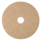 3M Ultra High-Speed Natural Blend Floor Burnishing Pads 3500, 20" Diameter, Tan, 5/Carton (19008)