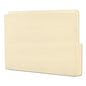 Smead Heavyweight Manila End Tab Folders, 9" High Front, 1/2-Cut Tabs: Bottom, Letter Size, 0.75" Expansion, Manila, 100/Box (24128)