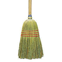 Boardwalk(R) Corn/Fiber Broom, 56", Wood Handle, Natural, 6 Brooms (BWKBR10012)
