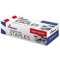 AbilityOne 7510002729662, SKILCRAFT Staples, 0.5" Crown, Steel, 5,000/Box