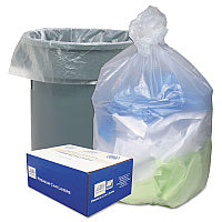 Ultra Plus Can Liners, 56 gal, 16 mic, 43" x 48", Natural, 20 Bags/Roll, 10 Rolls/Carton (HD434816N)