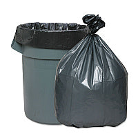 Platinum Plus Can Liners, 60 gal, 1.55 mil, 39" x 56", Gray, 5 Bags/Roll, 5 Rolls/Carton (PLA5525)