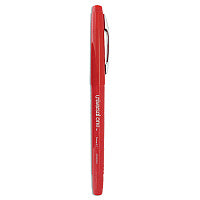 Universal Porous Point Pen, Stick, Medium 0.7 mm, Red Ink, Red Barrel, Dozen (UNV50503)